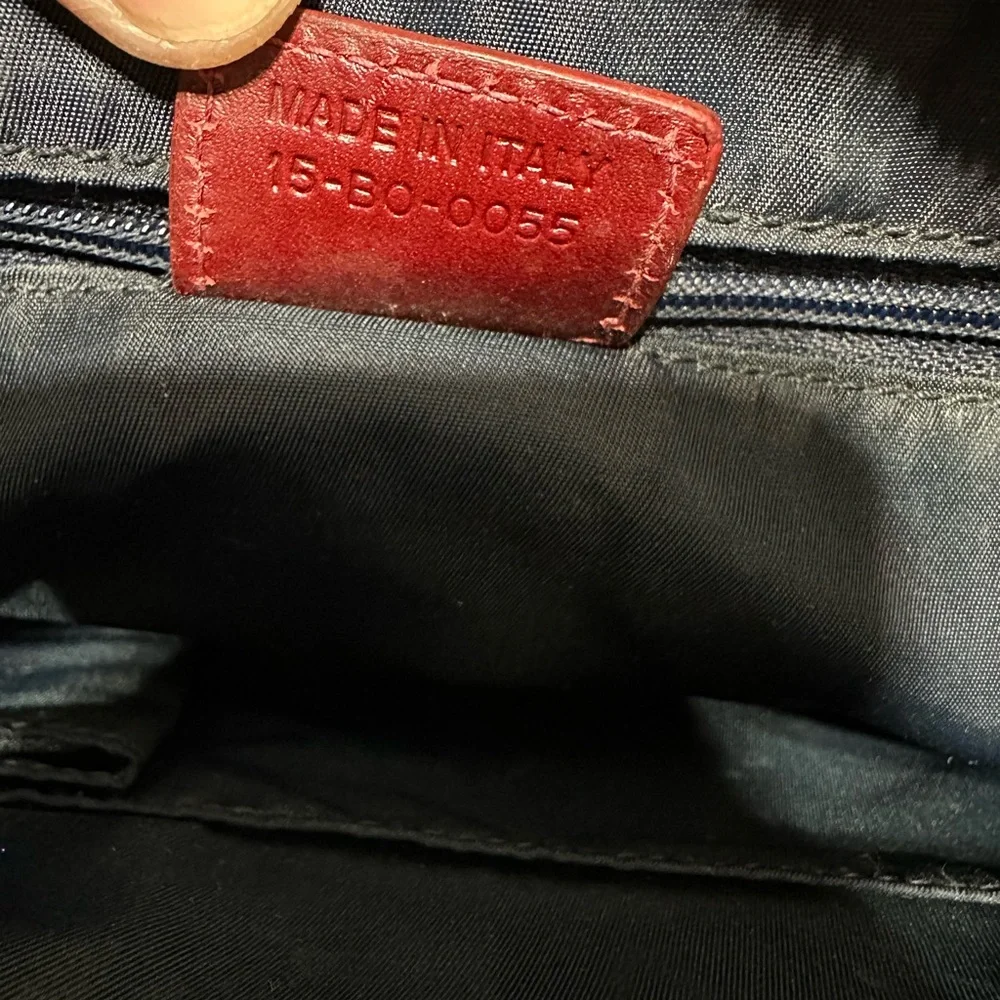 CHRISTIAN DIOR ❤️🌟BLUE & BURGUNDY TROTTER TOTE BAG ⭐️ - Picture 12 of 12